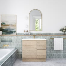Hadfair 298 x 600mm Silver Terrazzo Look Porcelain Tile